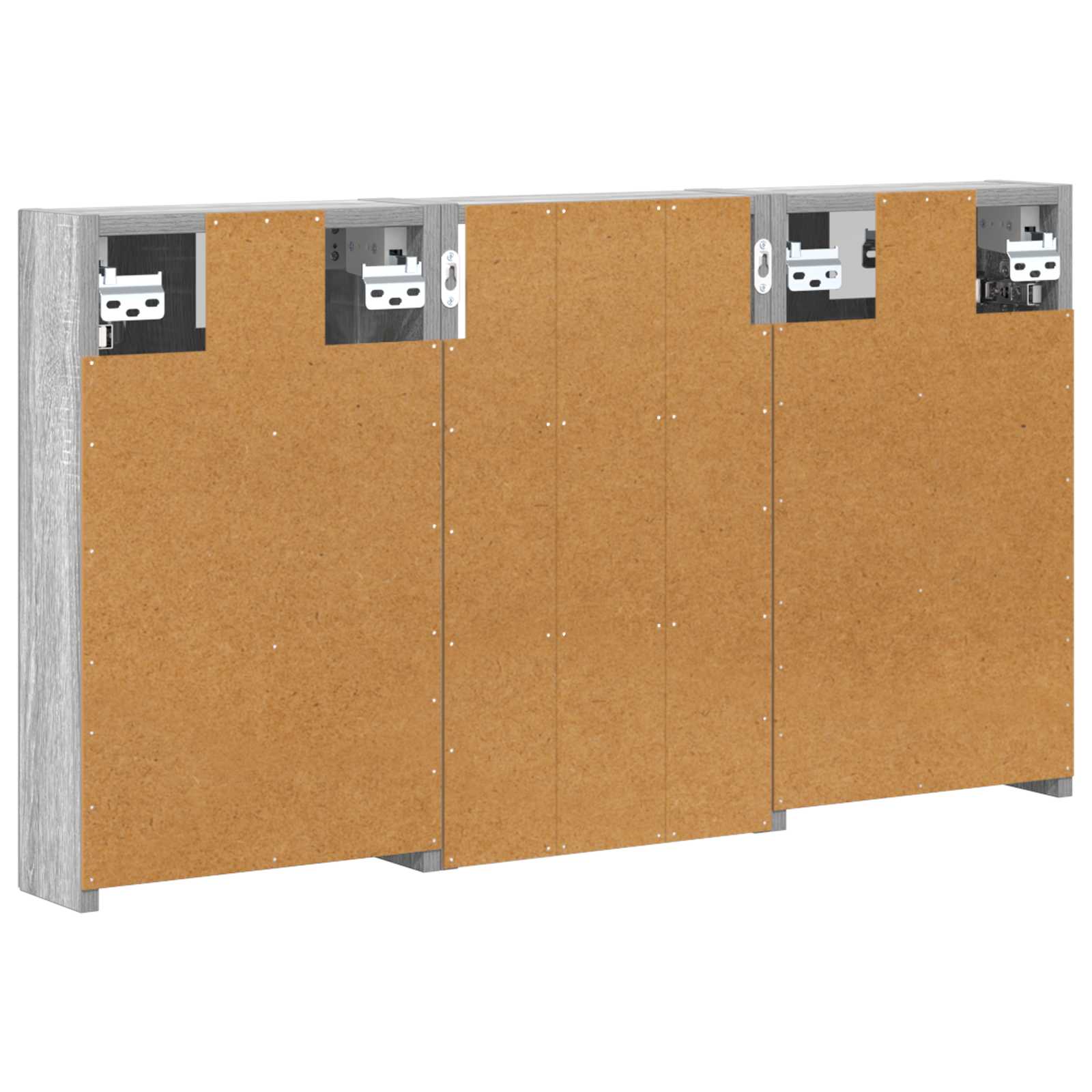 Badezimmerschrank-Set 3 pcs 90 x 10,5 x 50 cm Holzwerkstoff