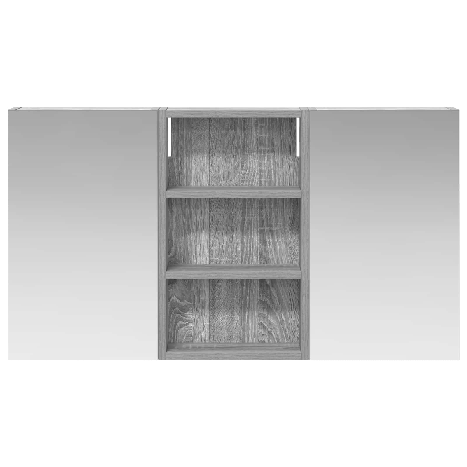 Badezimmerschrank-Set 3 pcs 90 x 10,5 x 50 cm Holzwerkstoff