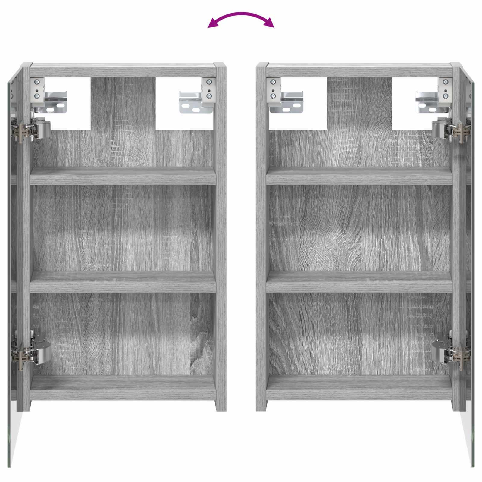 Badezimmerschrank-Set 3 pcs 90 x 10,5 x 50 cm Holzwerkstoff