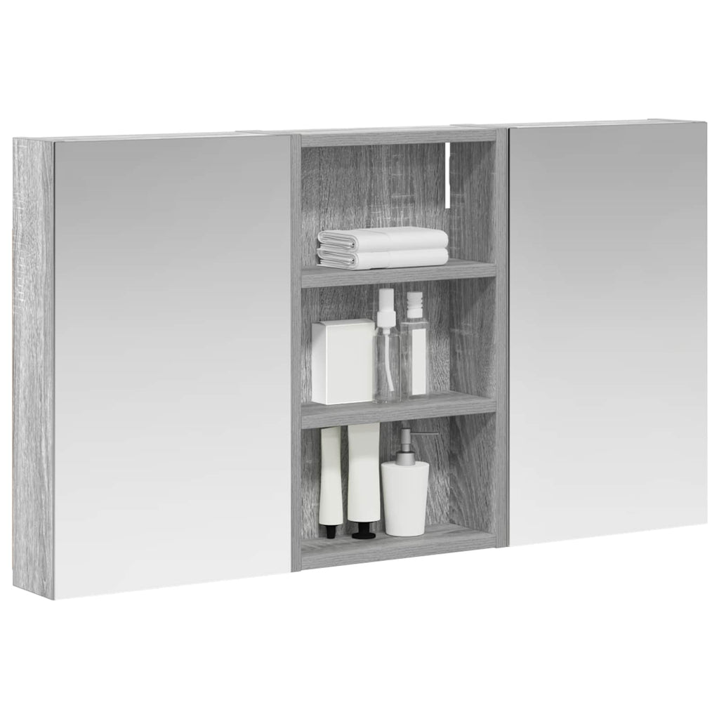 Badezimmerschrank-Set 3 pcs 90 x 10,5 x 50 cm Holzwerkstoff