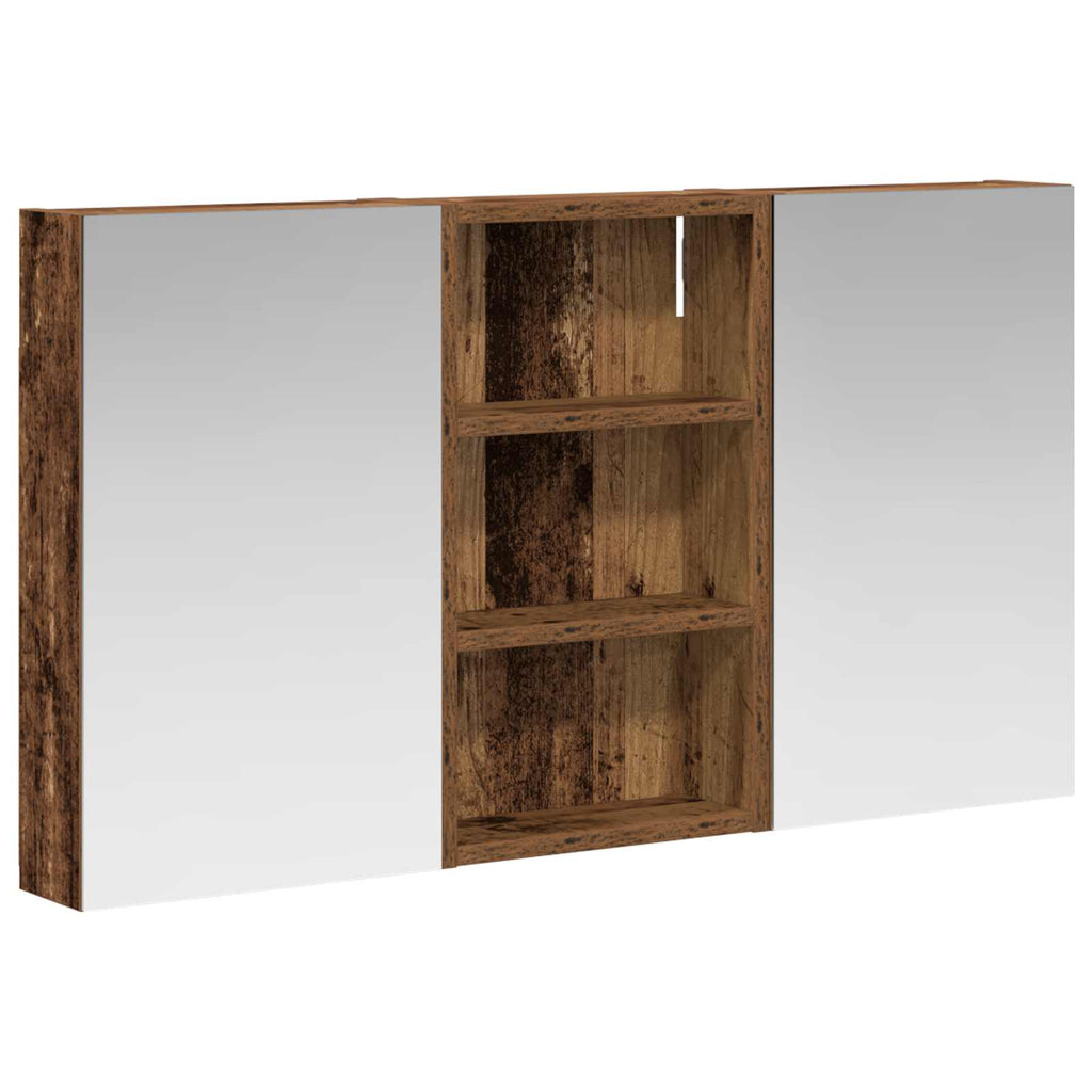 Badezimmerschrank-Set 3 pcs 90 x 10,5 x 50 cm Holzwerkstoff