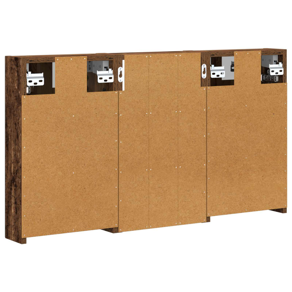 Badezimmerschrank-Set 3 pcs 90 x 10,5 x 50 cm Holzwerkstoff