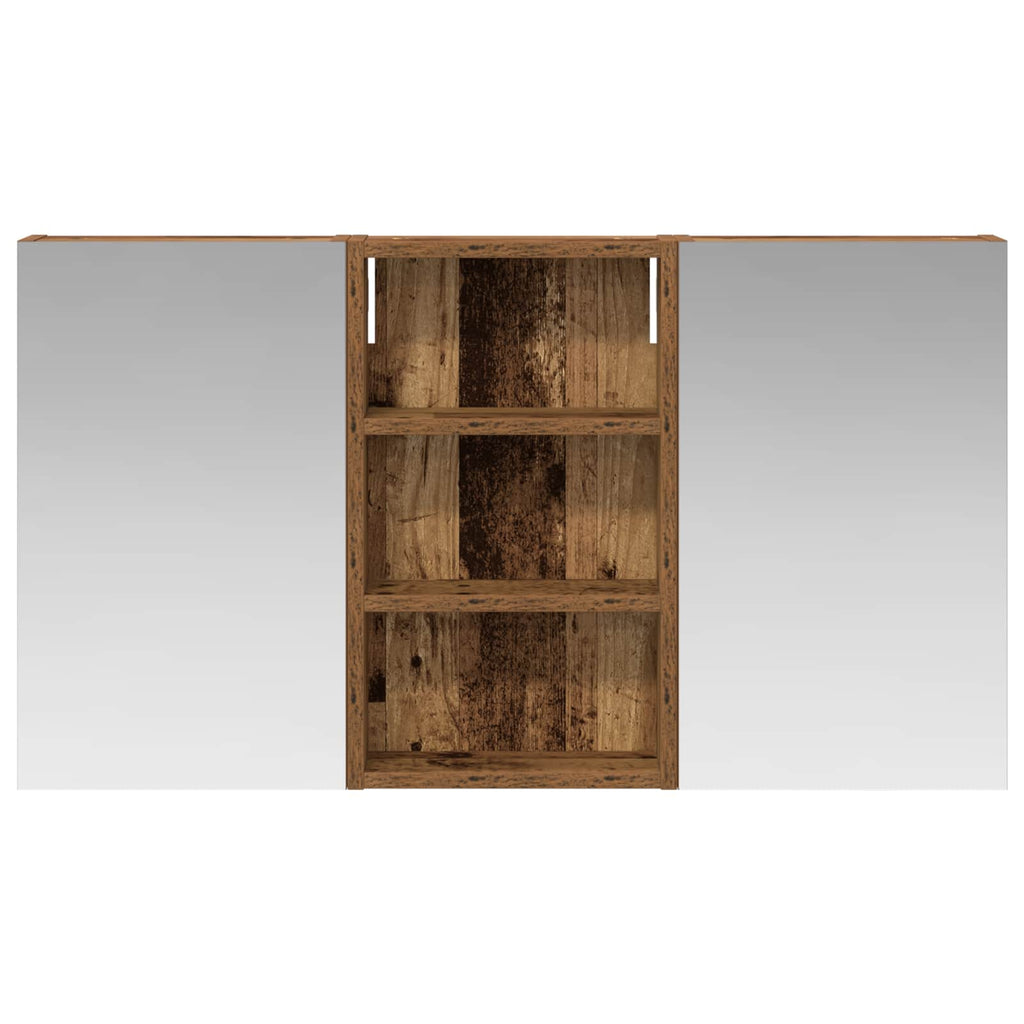 Badezimmerschrank-Set 3 pcs 90 x 10,5 x 50 cm Holzwerkstoff