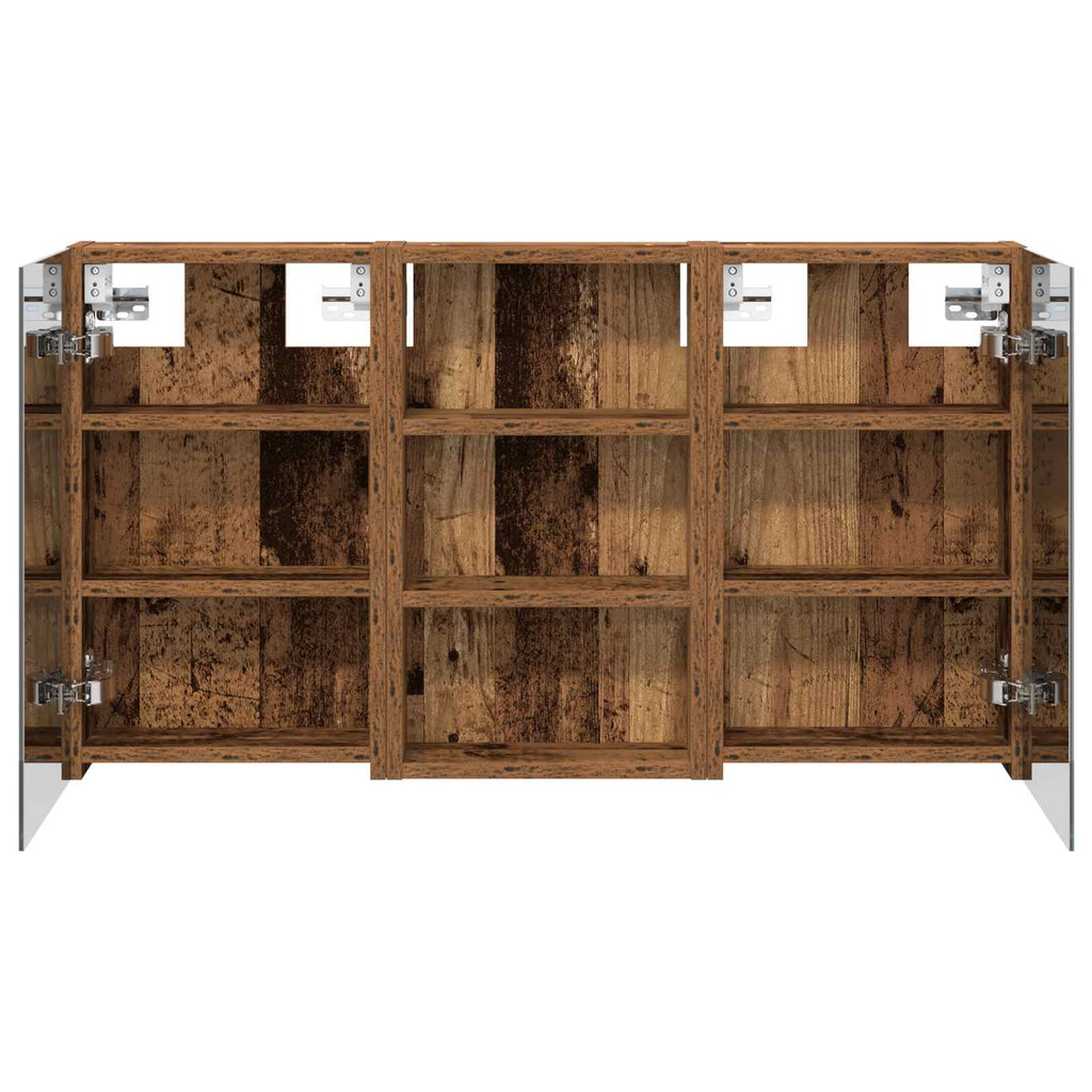Badezimmerschrank-Set 3 pcs 90 x 10,5 x 50 cm Holzwerkstoff