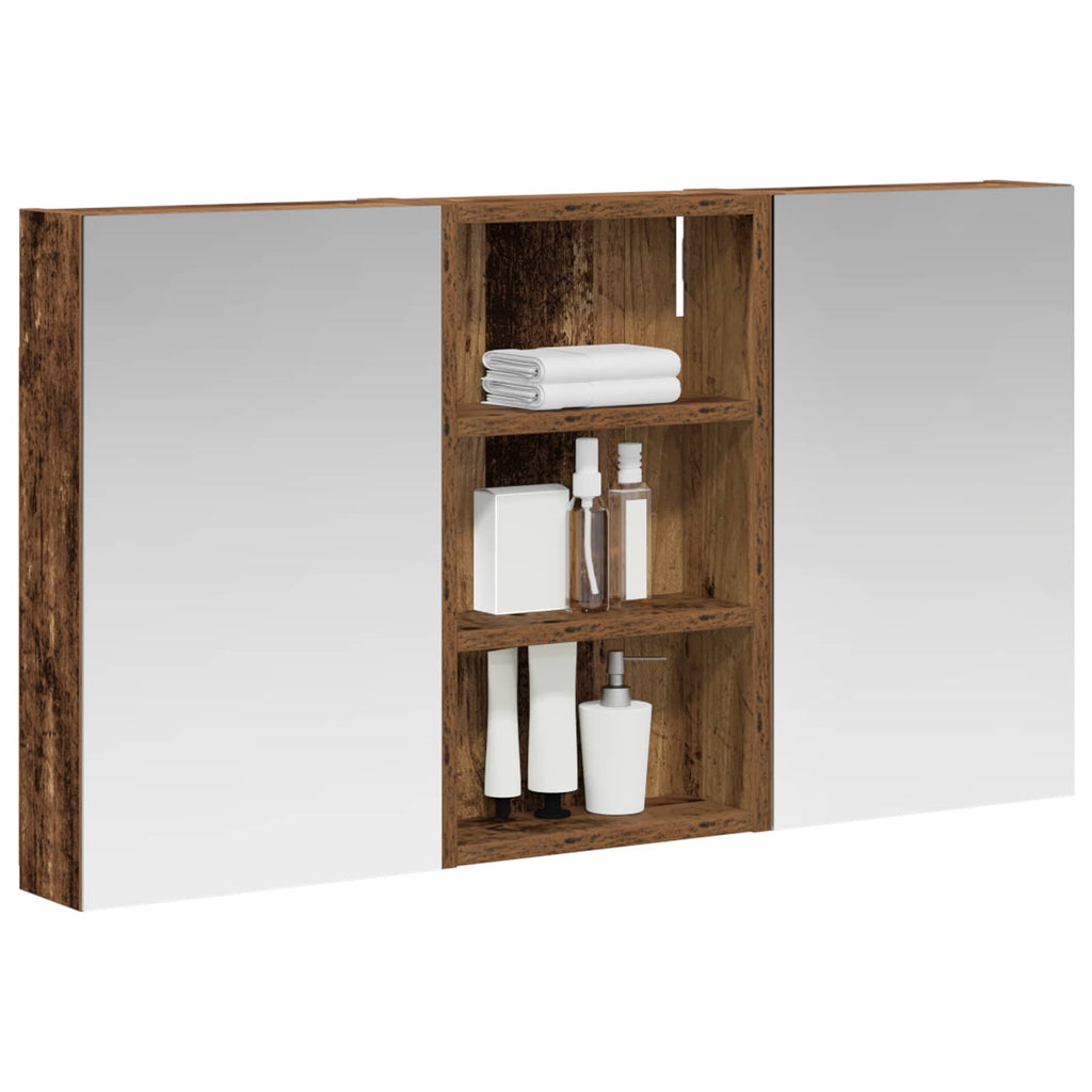 Badezimmerschrank-Set 3 pcs 90 x 10,5 x 50 cm Holzwerkstoff