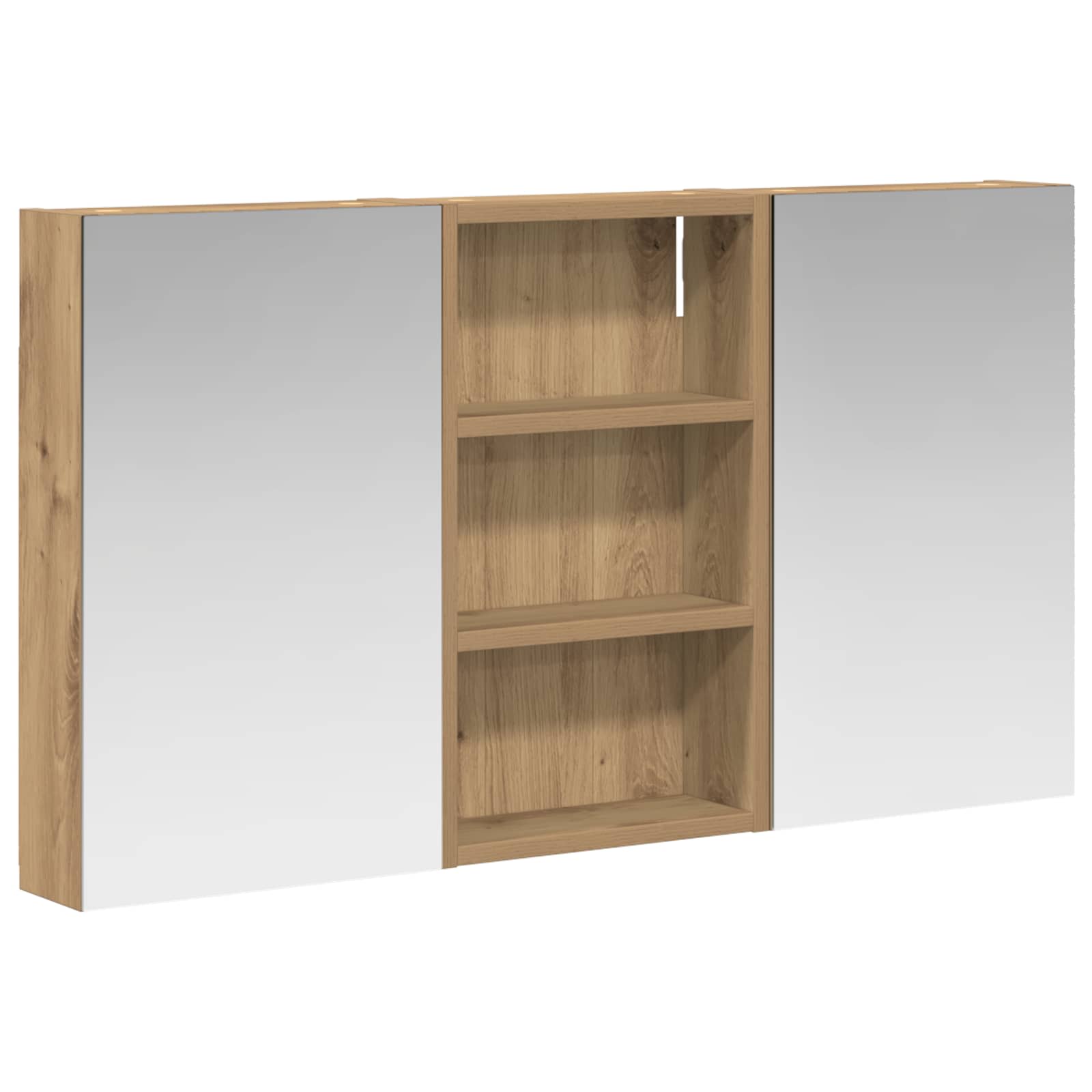 Badezimmerschrank-Set 3 pcs 90 x 10,5 x 50 cm Holzwerkstoff