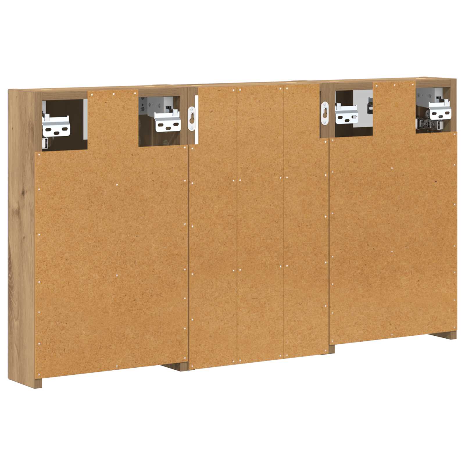 Badezimmerschrank-Set 3 pcs 90 x 10,5 x 50 cm Holzwerkstoff