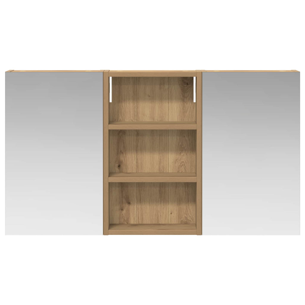 Badezimmerschrank-Set 3 pcs 90 x 10,5 x 50 cm Holzwerkstoff