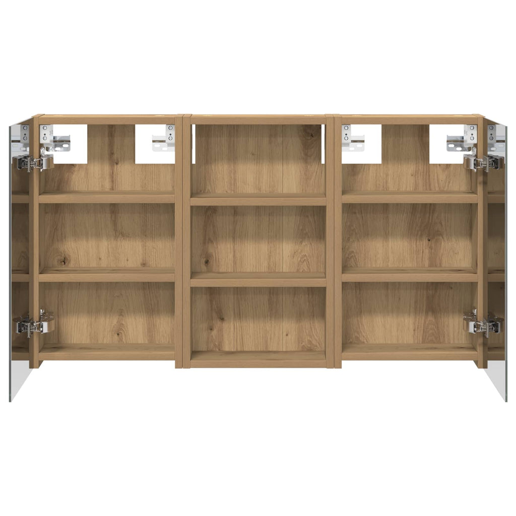 Badezimmerschrank-Set 3 pcs 90 x 10,5 x 50 cm Holzwerkstoff
