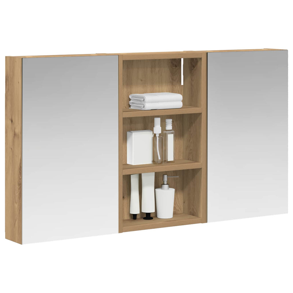 Badezimmerschrank-Set 3 pcs 90 x 10,5 x 50 cm Holzwerkstoff