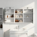 Badezimmerschrank-Set 3 pcs 90 x 10,5 x 50 cm Holzwerkstoff
