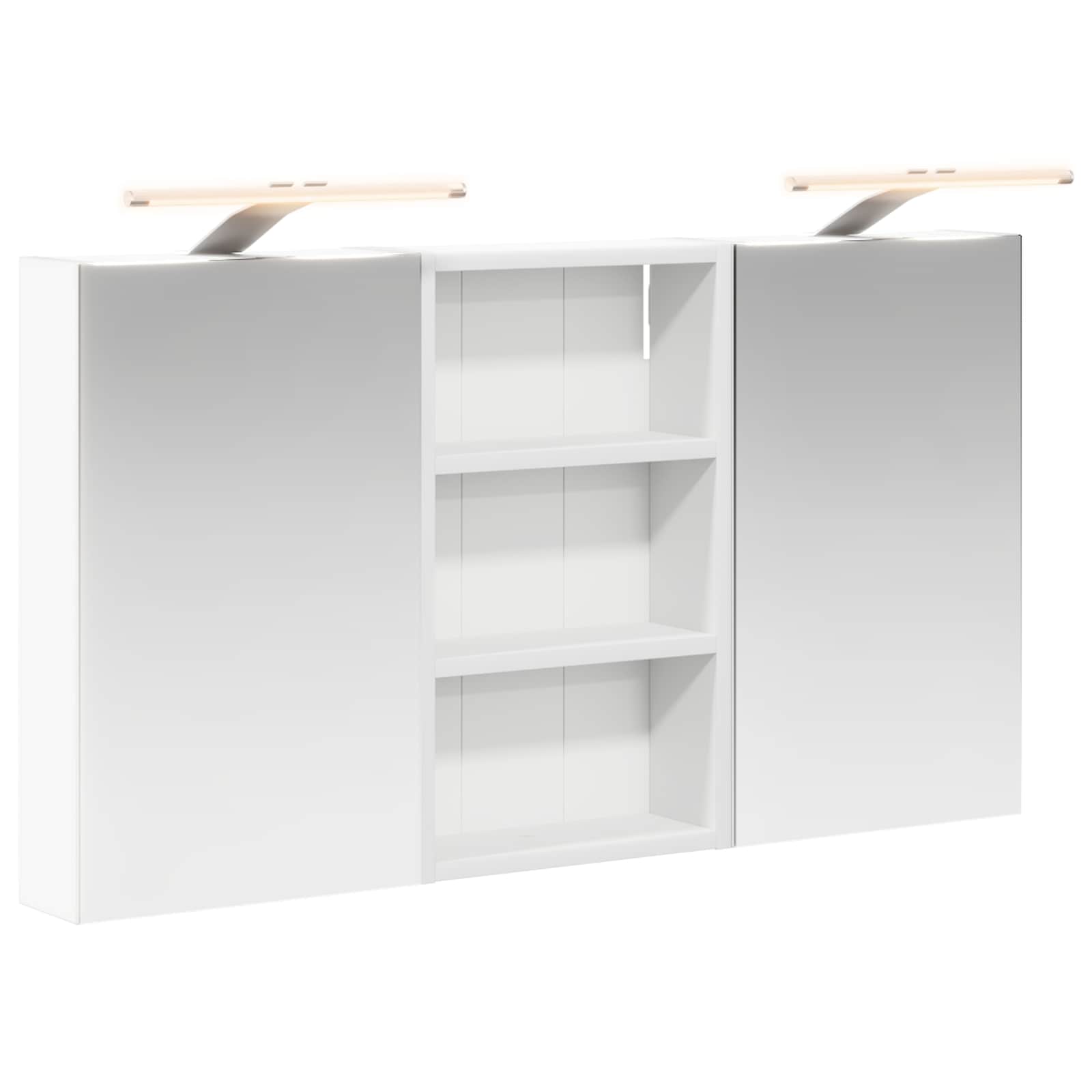 Badezimmerschrank-Set 3 pcs 90 x 10,5 x 50 cm Holzwerkstoff