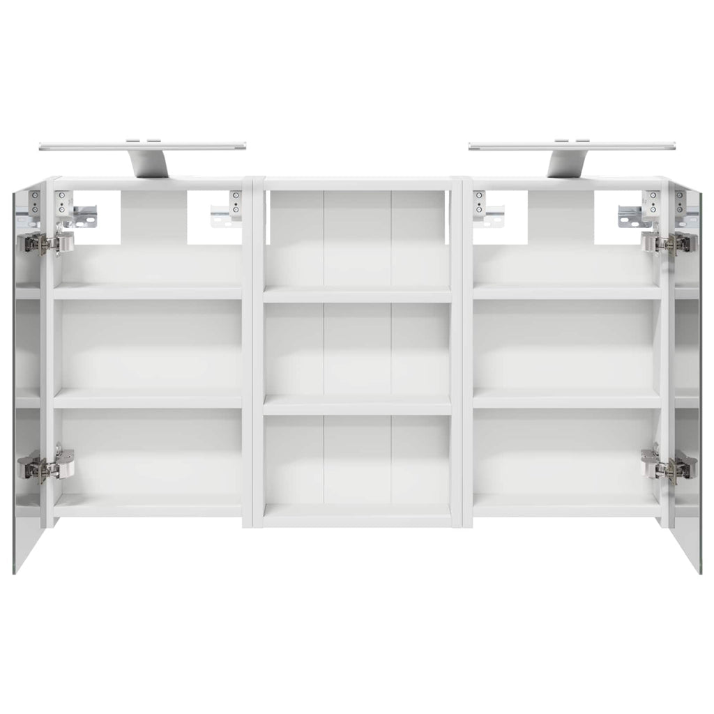 Badezimmerschrank-Set 3 pcs 90 x 10,5 x 50 cm Holzwerkstoff