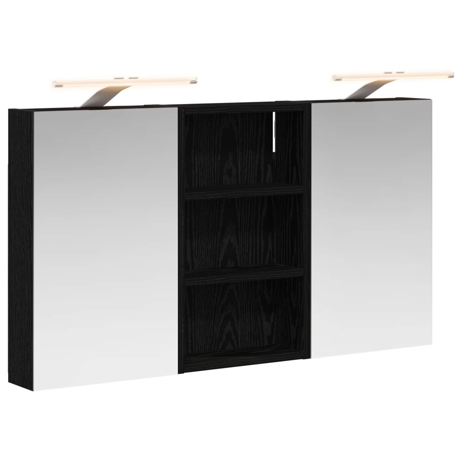 Badezimmerschrank-Set 3 pcs 90 x 10,5 x 50 cm Holzwerkstoff