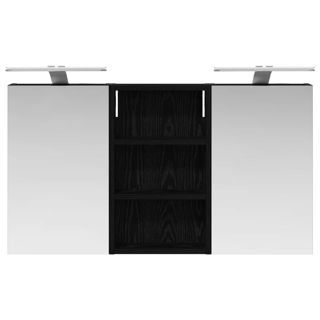 Badezimmerschrank-Set 3 pcs 90 x 10,5 x 50 cm Holzwerkstoff