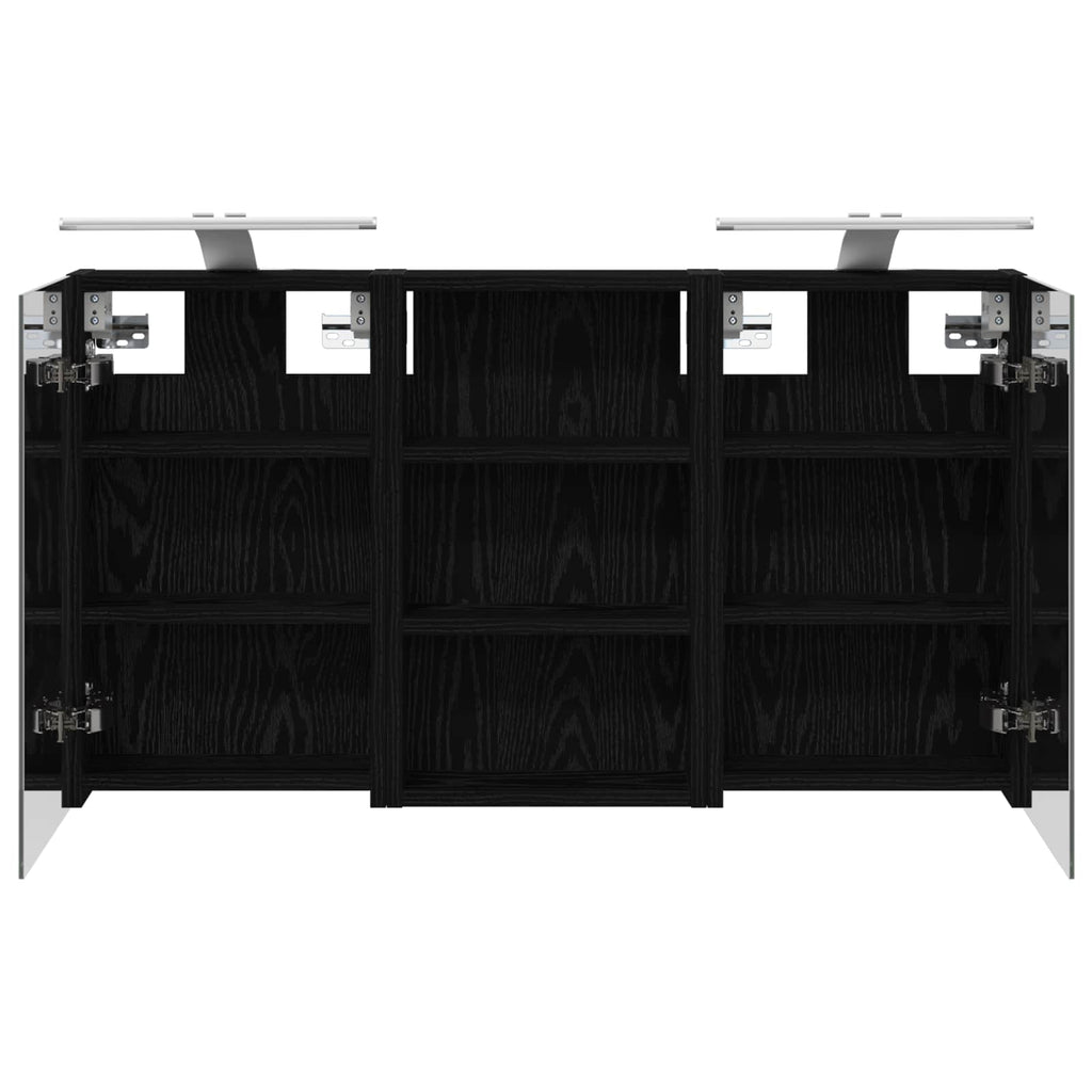 Badezimmerschrank-Set 3 pcs 90 x 10,5 x 50 cm Holzwerkstoff
