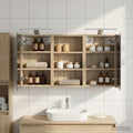 Badezimmerschrank-Set 3 pcs 90 x 10,5 x 50 cm Holzwerkstoff