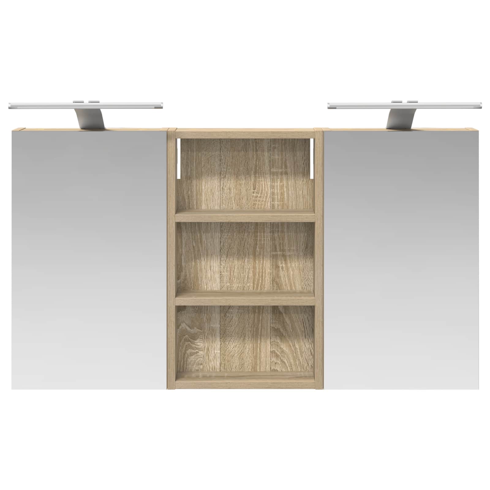 Badezimmerschrank-Set 3 pcs 90 x 10,5 x 50 cm Holzwerkstoff