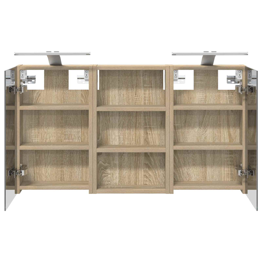 Badezimmerschrank-Set 3 pcs 90 x 10,5 x 50 cm Holzwerkstoff