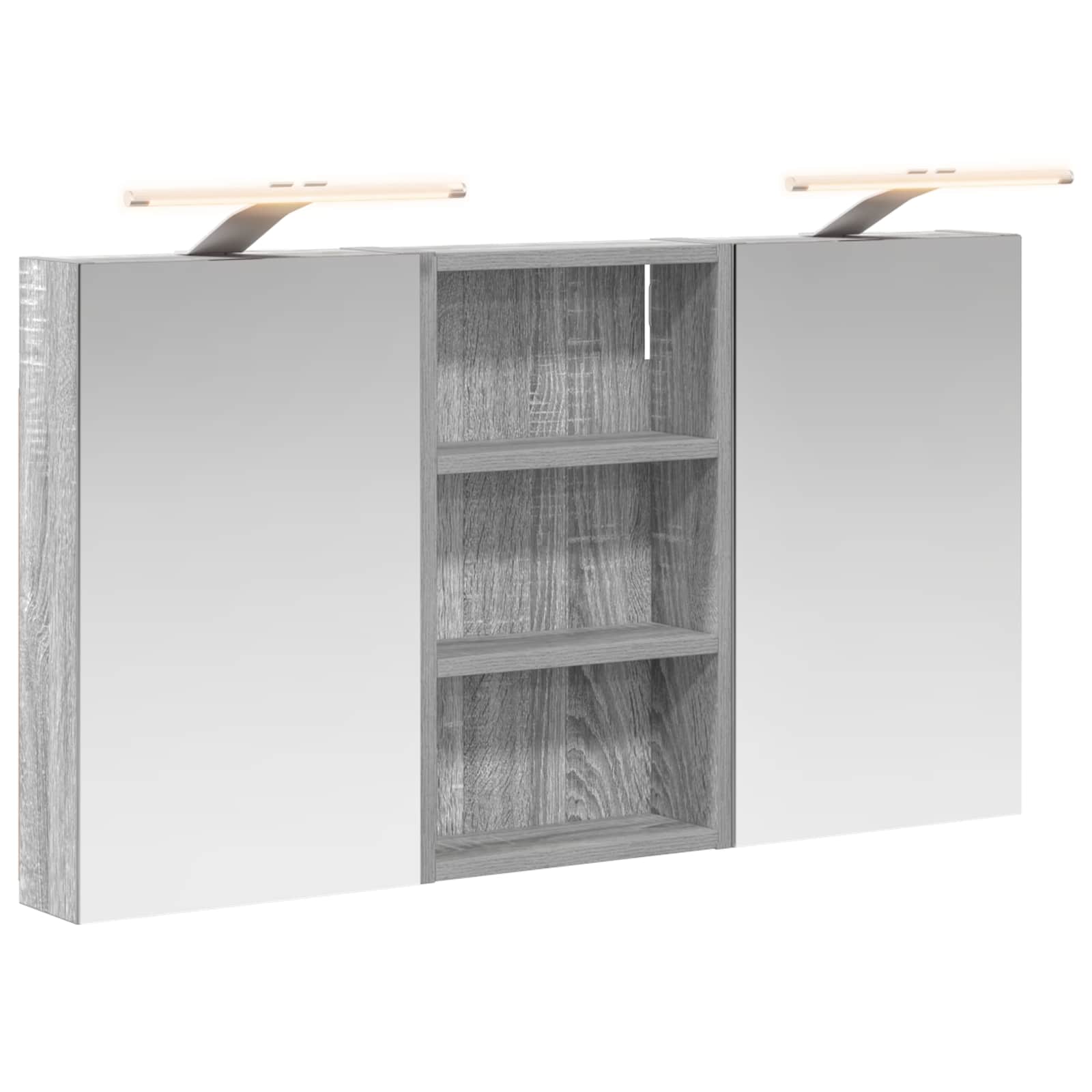 Badezimmerschrank-Set 3 pcs 90 x 10,5 x 50 cm Holzwerkstoff