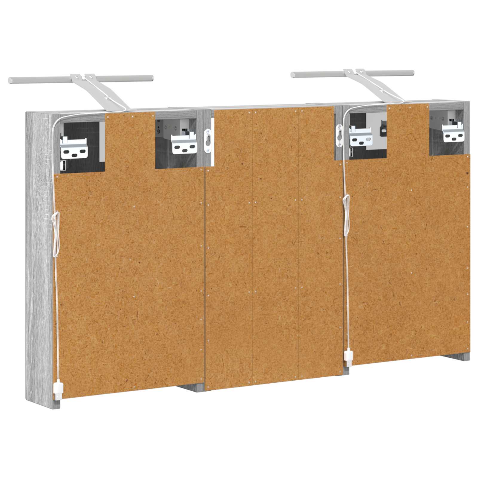 Badezimmerschrank-Set 3 pcs 90 x 10,5 x 50 cm Holzwerkstoff