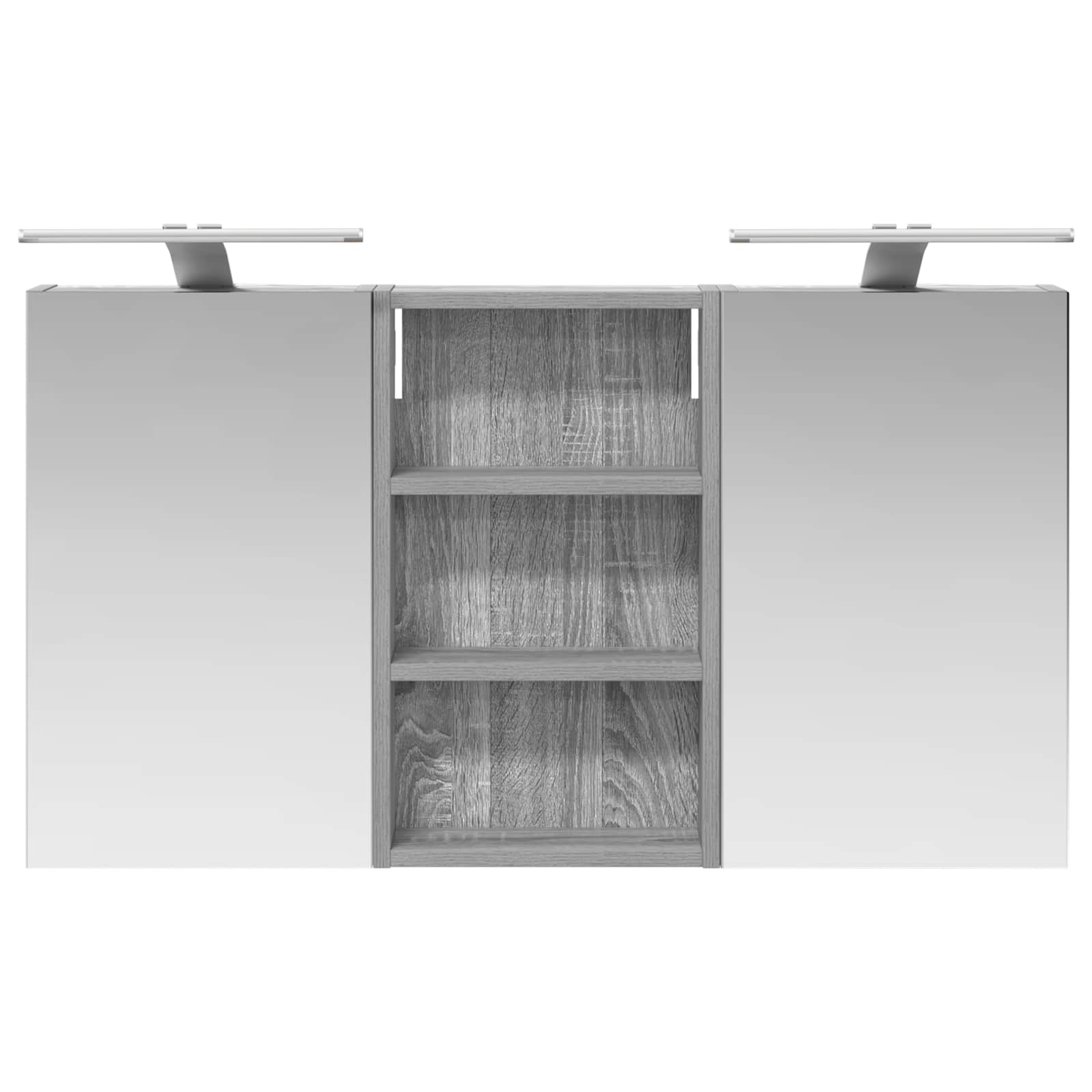 Badezimmerschrank-Set 3 pcs 90 x 10,5 x 50 cm Holzwerkstoff