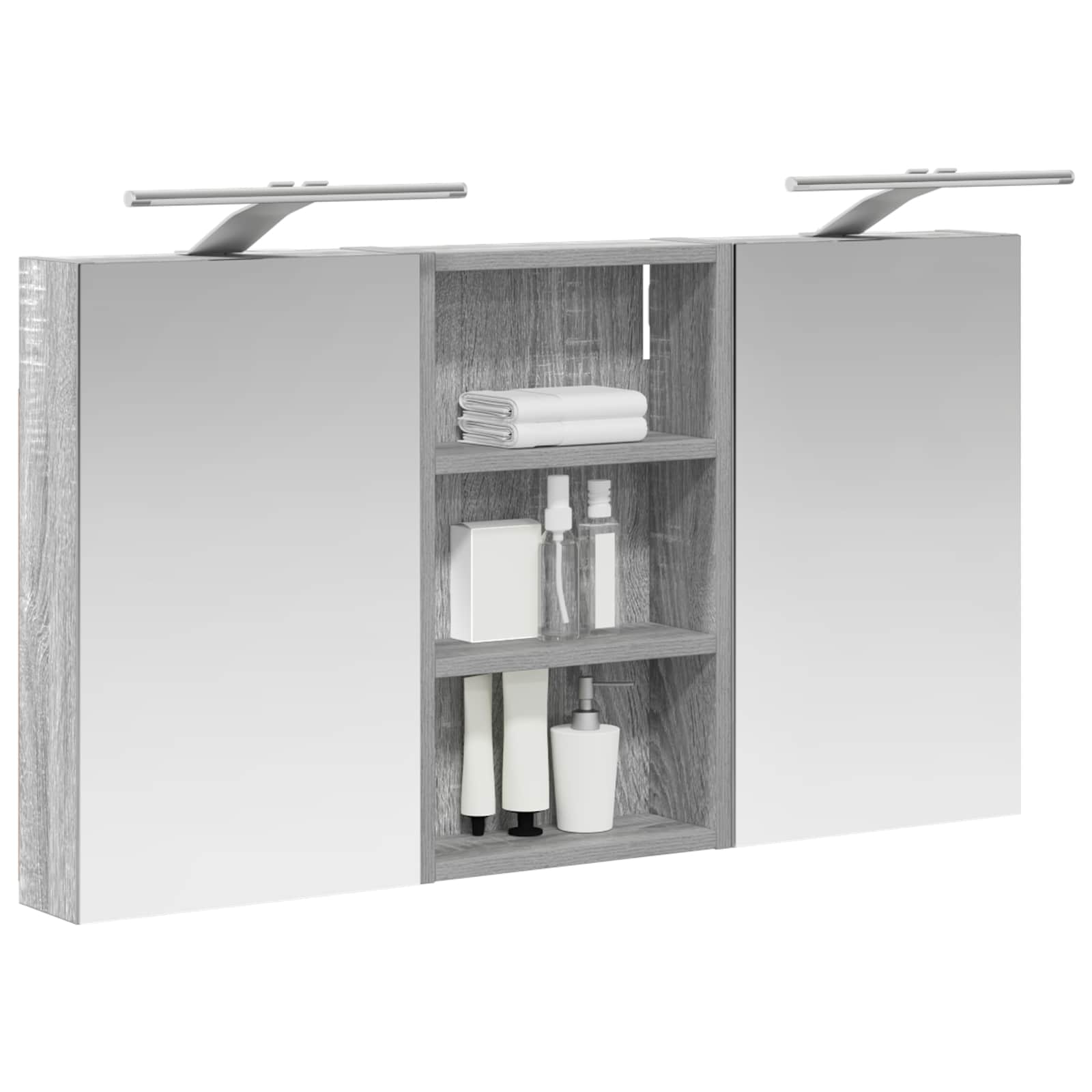 Badezimmerschrank-Set 3 pcs 90 x 10,5 x 50 cm Holzwerkstoff