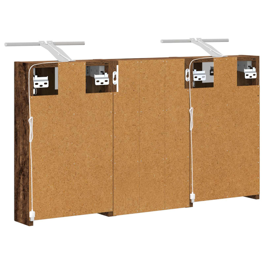 Badezimmerschrank-Set 3 pcs 90 x 10,5 x 50 cm Holzwerkstoff