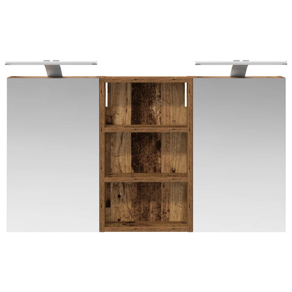 Badezimmerschrank-Set 3 pcs 90 x 10,5 x 50 cm Holzwerkstoff