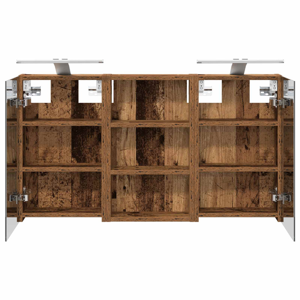 Badezimmerschrank-Set 3 pcs 90 x 10,5 x 50 cm Holzwerkstoff