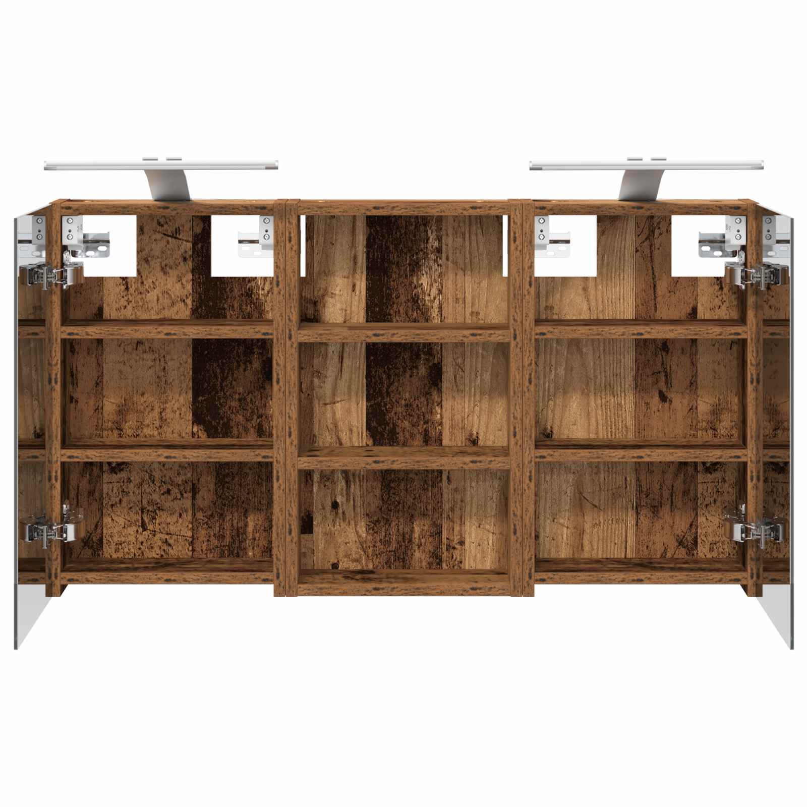Badezimmerschrank-Set 3 pcs 90 x 10,5 x 50 cm Holzwerkstoff