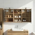 Badezimmerschrank-Set 3 pcs 90 x 10,5 x 50 cm Holzwerkstoff