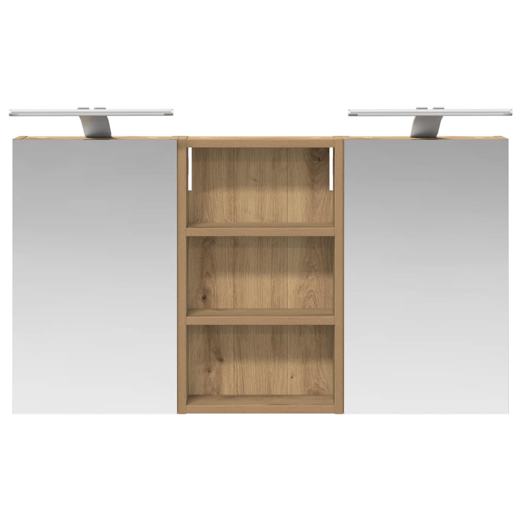 Badezimmerschrank-Set 3 pcs 90 x 10,5 x 50 cm Holzwerkstoff