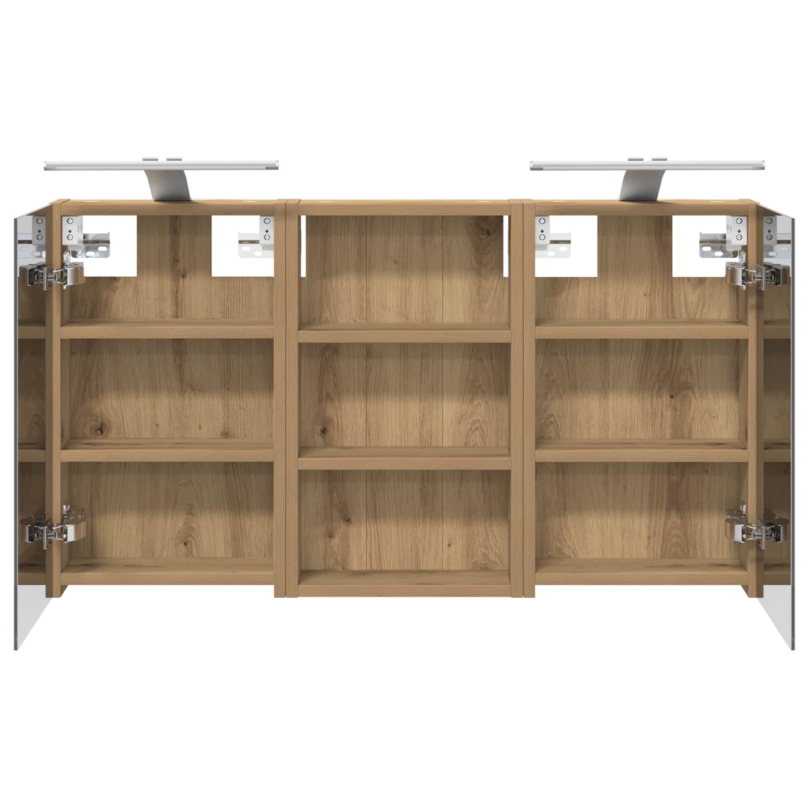 Badezimmerschrank-Set 3 pcs 90 x 10,5 x 50 cm Holzwerkstoff