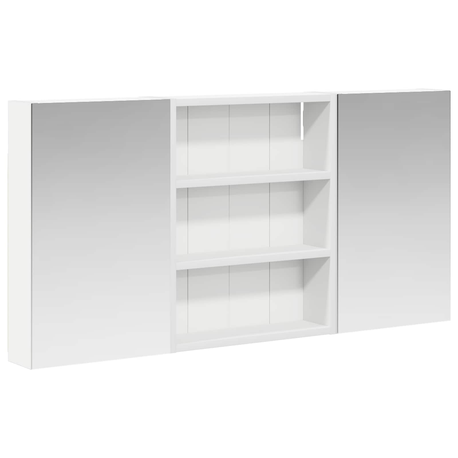 Badezimmerschrank-Set 3 pcs 100 x 10,5 x 50 cm Holzwerkstoff