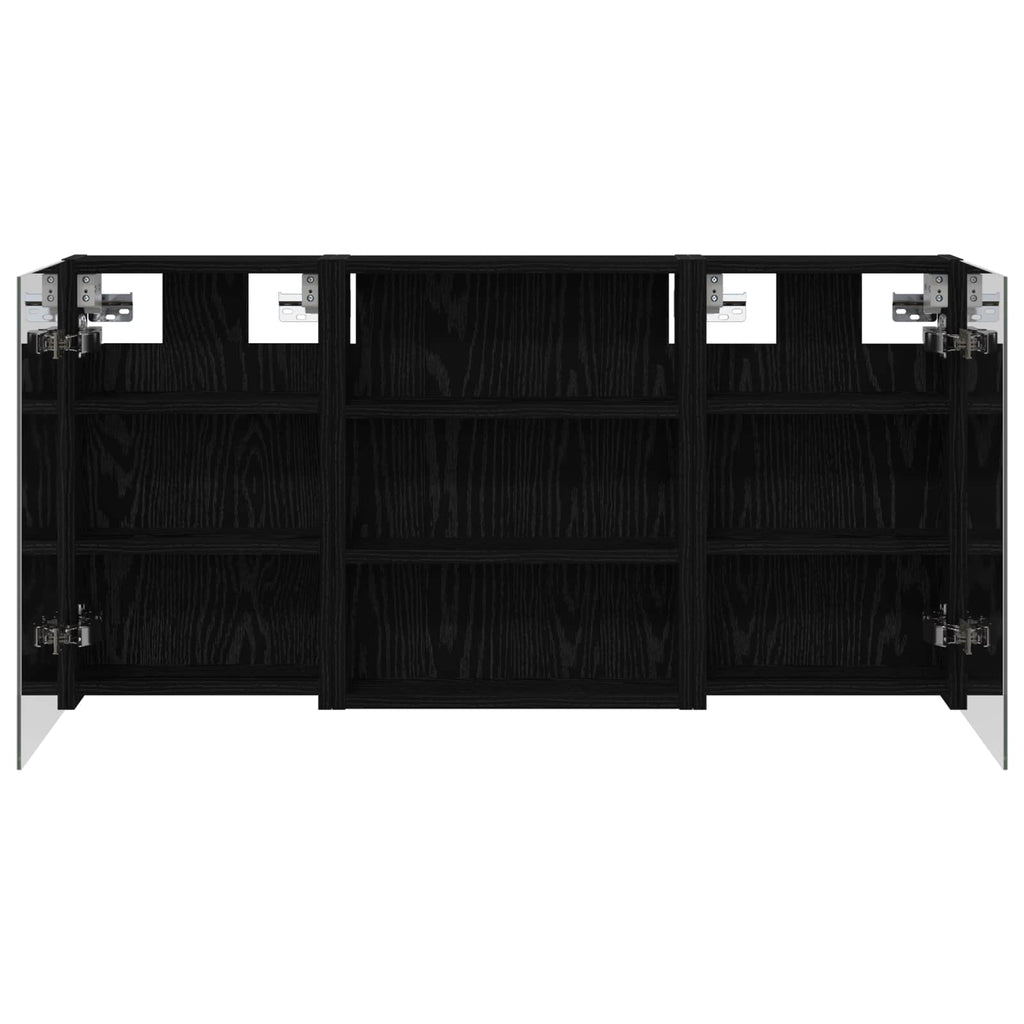 Badezimmerschrank-Set 3 pcs 100 x 10,5 x 50 cm Holzwerkstoff