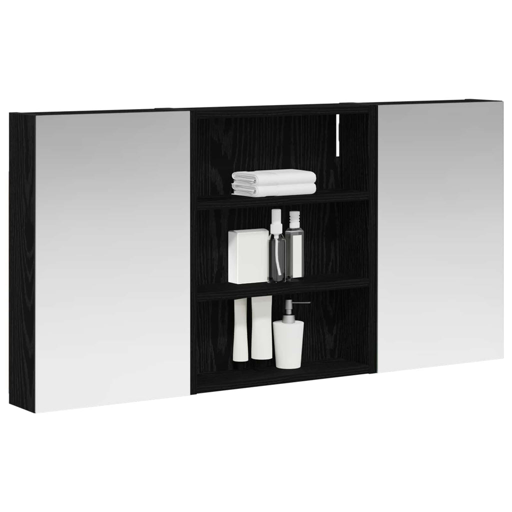 Badezimmerschrank-Set 3 pcs 100 x 10,5 x 50 cm Holzwerkstoff