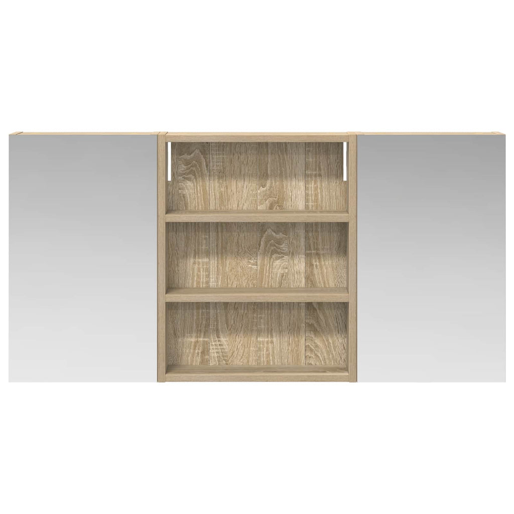 Badezimmerschrank-Set 3 pcs 100 x 10,5 x 50 cm Holzwerkstoff