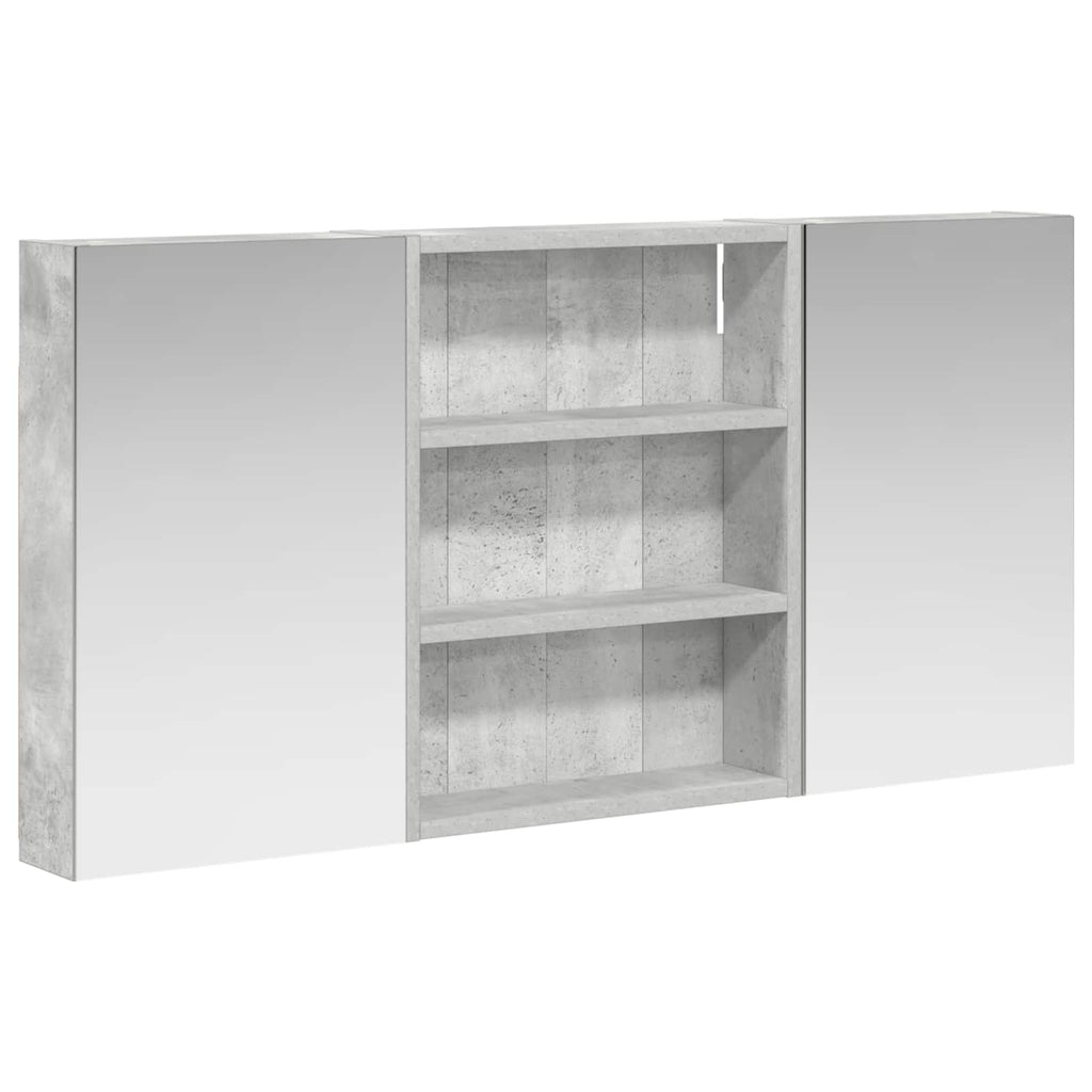 Badezimmerschrank-Set 3 pcs 100 x 10,5 x 50 cm Holzwerkstoff