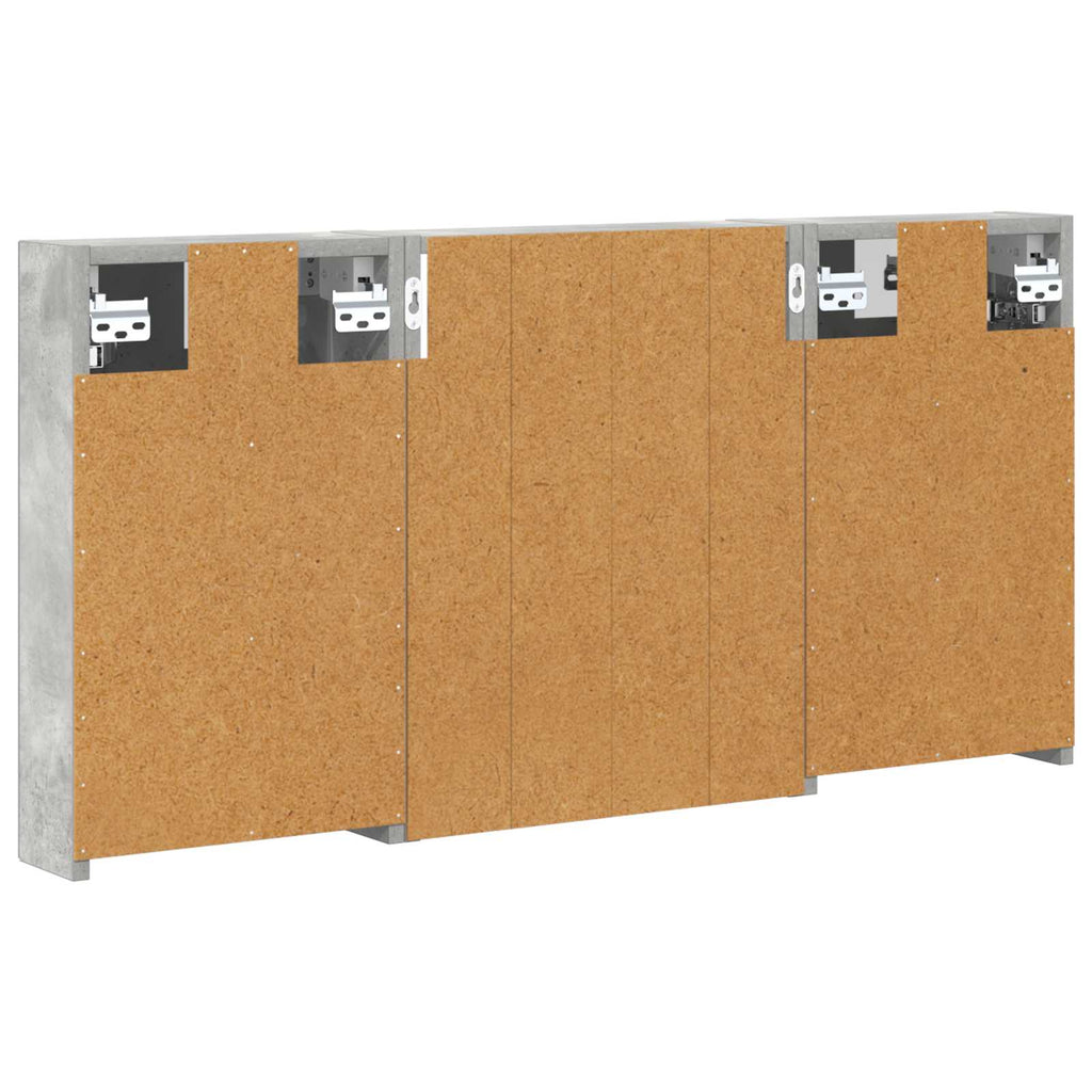 Badezimmerschrank-Set 3 pcs 100 x 10,5 x 50 cm Holzwerkstoff