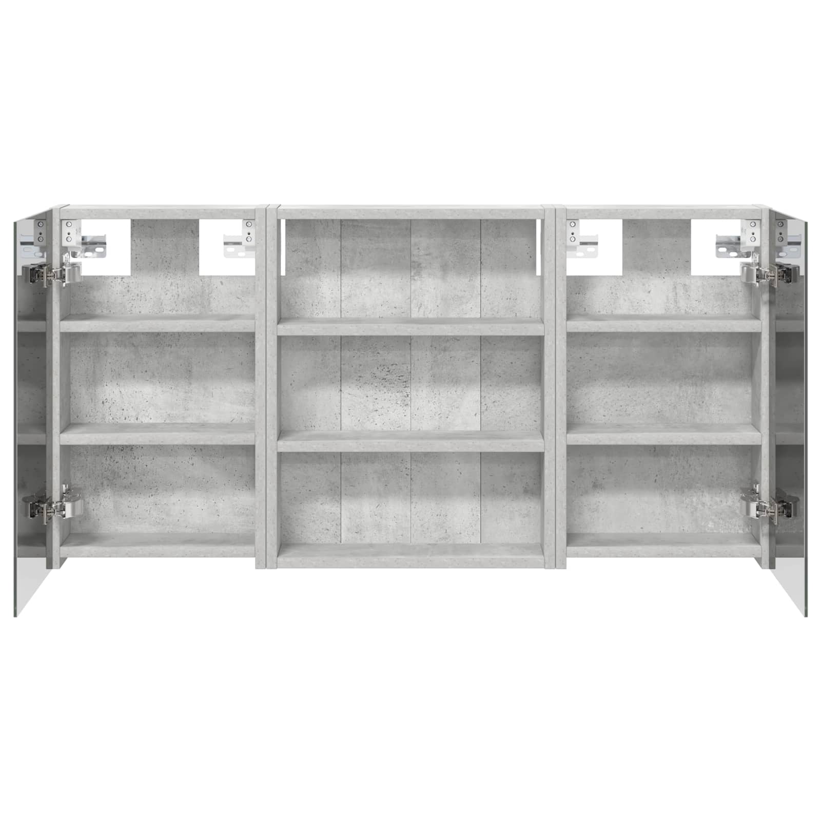 Badezimmerschrank-Set 3 pcs 100 x 10,5 x 50 cm Holzwerkstoff