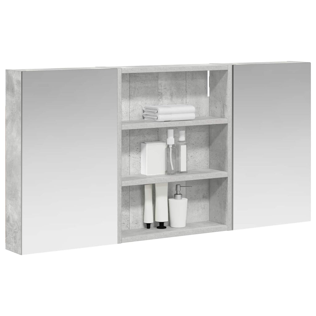 Badezimmerschrank-Set 3 pcs 100 x 10,5 x 50 cm Holzwerkstoff