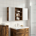 Badezimmerschrank-Set 3 pcs 100 x 10,5 x 50 cm Holzwerkstoff