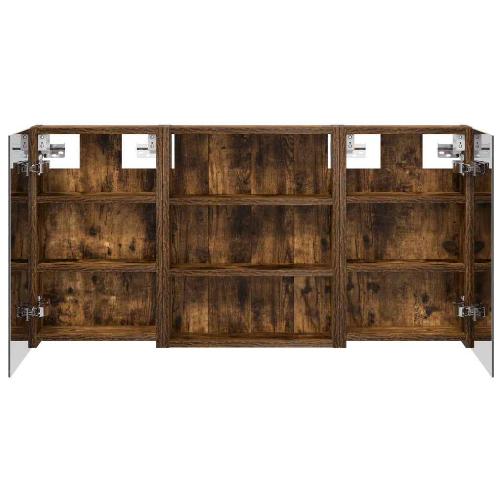 Badezimmerschrank-Set 3 pcs 100 x 10,5 x 50 cm Holzwerkstoff