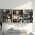 Badezimmerschrank-Set 3 pcs 100 x 10,5 x 50 cm Holzwerkstoff