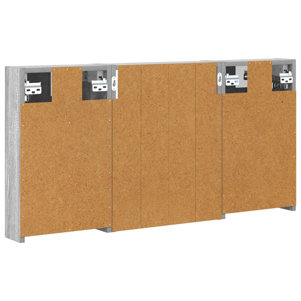 Badezimmerschrank-Set 3 pcs 100 x 10,5 x 50 cm Holzwerkstoff