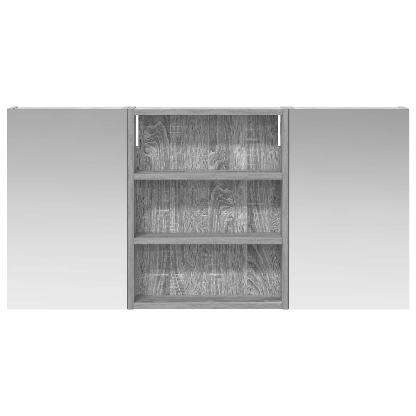 Badezimmerschrank-Set 3 pcs 100 x 10,5 x 50 cm Holzwerkstoff