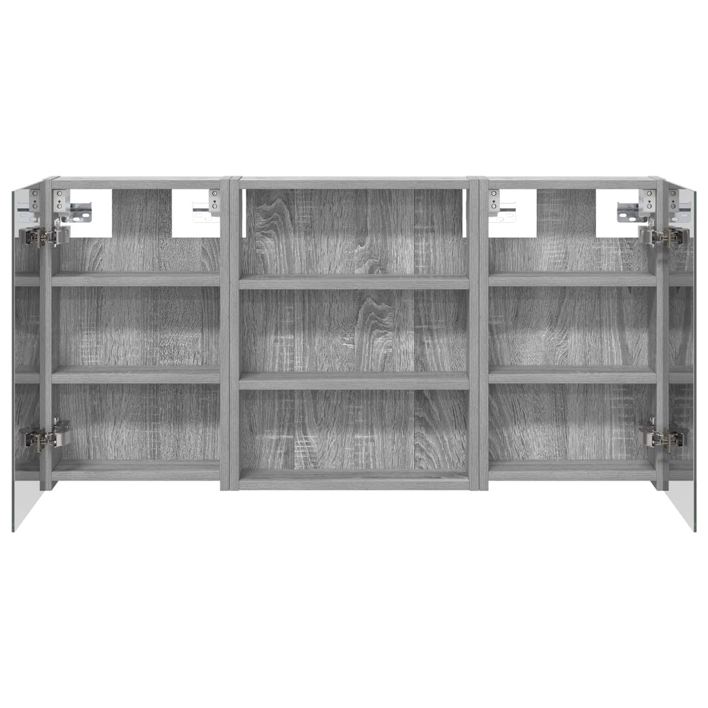 Badezimmerschrank-Set 3 pcs 100 x 10,5 x 50 cm Holzwerkstoff