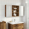 Badezimmerschrank-Set 3 pcs 100 x 10,5 x 50 cm Holzwerkstoff