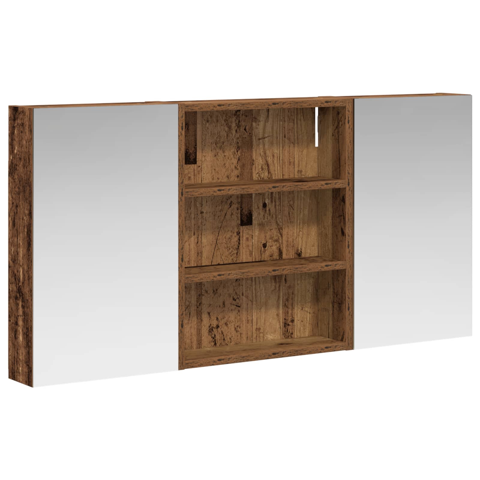 Badezimmerschrank-Set 3 pcs 100 x 10,5 x 50 cm Holzwerkstoff